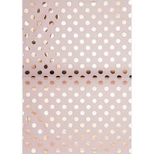 Rico Design Paper Patch Papier Punkte rosa 30x42cm Hot Foil