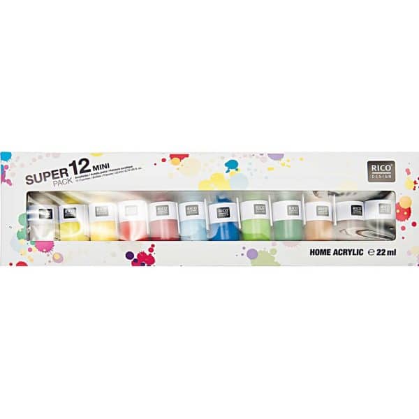 Rico Design Mini Home Acrylic 12er Set