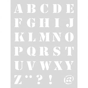 Rico Design Schablone Alphabet 1 18