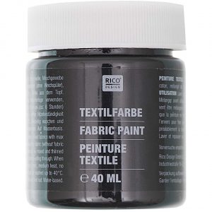 Rico Design Textilfarbe 40ml schwarz