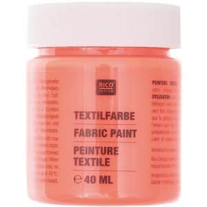 Rico Design Textilfarbe 40ml neonrot