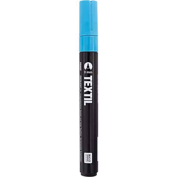 Rico Design Textilmarker 3mm dunkle Stoffe hellblau