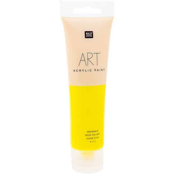 Rico Design ART Künstler Acrylfarbe 100ml neongelb