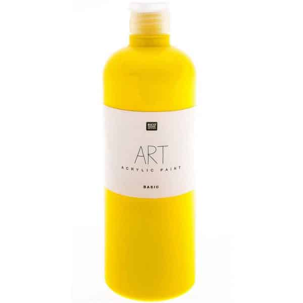 Rico Design ART Künstler Acrylfarbe 750ml gelb