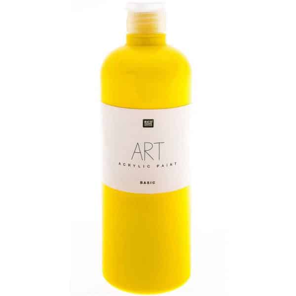 Rico Design ART Künstler Acrylfarbe 750ml gelb