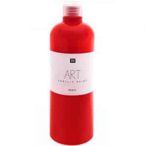 Rico Design ART Künstler Acrylfarbe 750ml rot