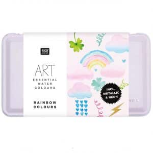 Rico Design ART Essential Aquarellfarben Rainbow Colours 12 Farben