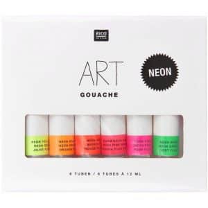 Rico Design ART Gouache Set Neon 6x 12ml