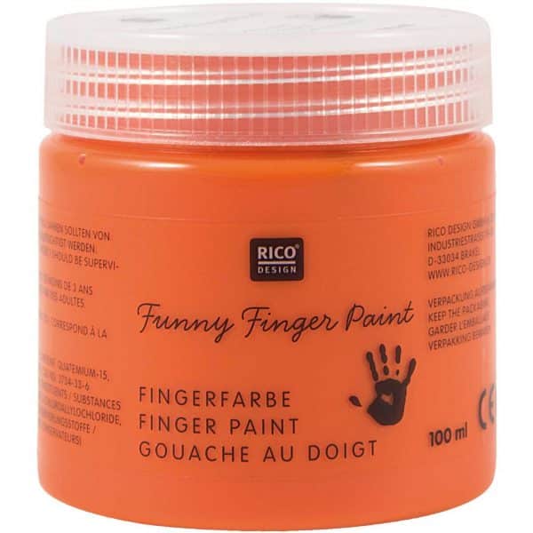 Rico Design Fingerfarbe 100ml orange