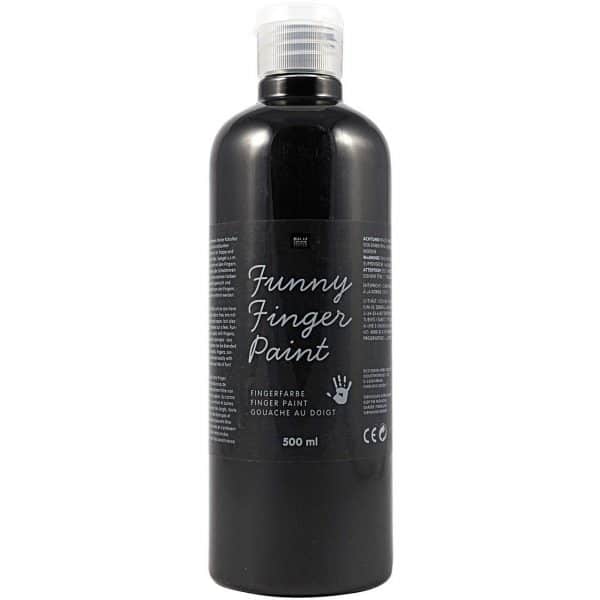 Rico Design Fingerfarbe 500ml schwarz