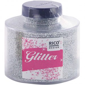 Rico Design Glitter 100g silber