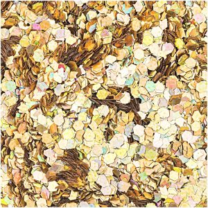 Rico Design Hologramm Glitter große Flakes 6g gold