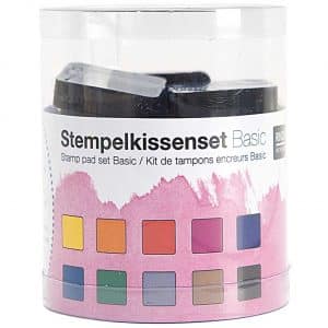 Rico Design Stempelkissenset Regenbogen 10 Stück