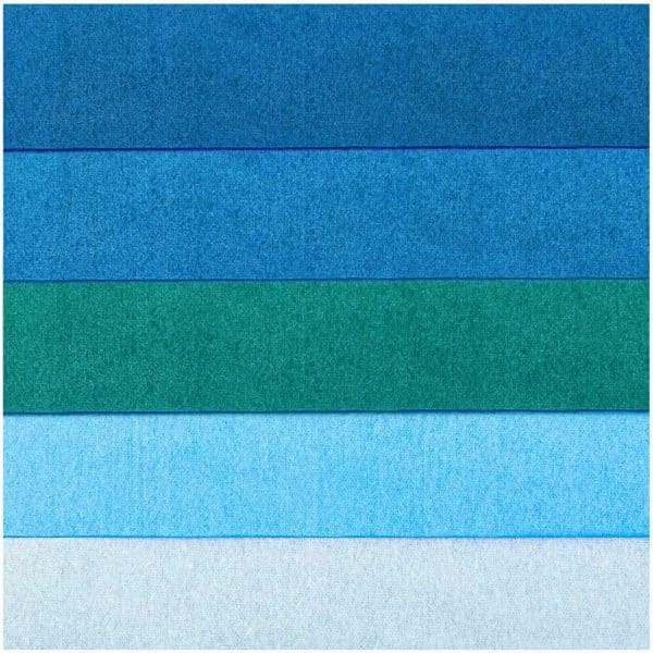 Paper Poetry Seidenpapier blau sortiert 50x70cm 5 Bogen