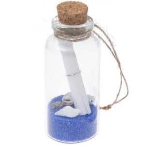 Ohhh! Lovely! Hänger Flaschenpost mit Sand und Muscheln blau 6