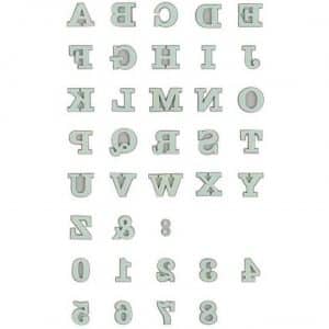 Rico Design Moosgummistempel Set Alphabet 1