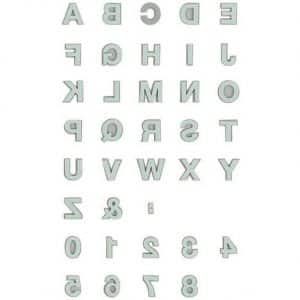 Rico Design Moosgummistempel Set Alphabet 2