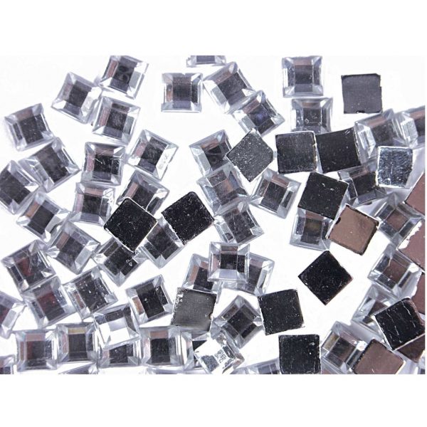 Rico Design Strass Quadrat transparent 100 Stück