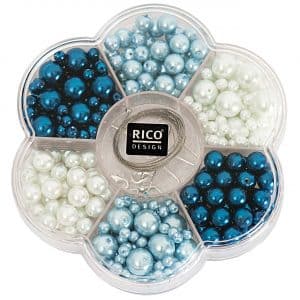 Rico Design Renaissance Perlen-Set blau Mix