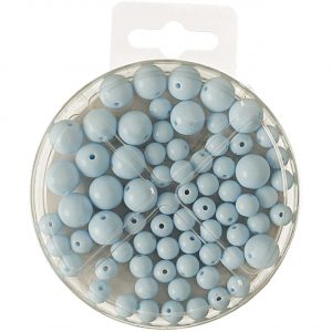 Perlen-Set 70-teilig azur