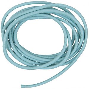 Rico Design Lederband 2mm 1m hellblau