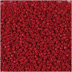 Rico Design Rocailles Perlen 2mm 14g rot opak