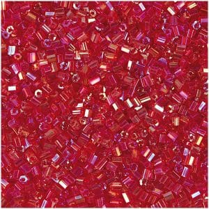 Rico Design Rocailles 2cut Perlen 2mm 14g rot-orange