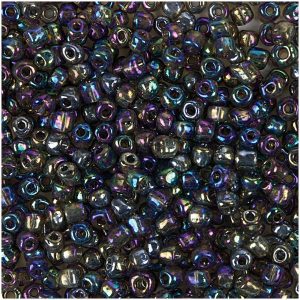 Rico Design Rocailles Perlen 4mm 14g regenbogen oliv