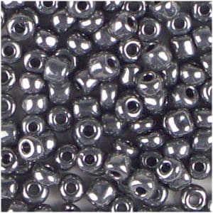 Rico Design Rocailles Perlen 4mm 14g altsilber