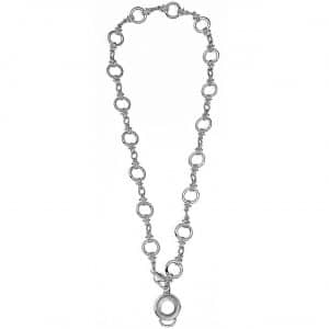 Rico Design Ringkette inkl. Anhänger silber 50cm