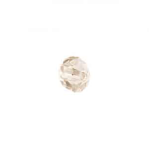 Rico Design Glasschliff-Diskus Perlen 6mm 12 Stück grau