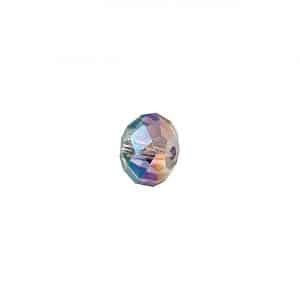 Rico Design Glasschliff-Diskus Perlen 6mm 12 Stück lila AB