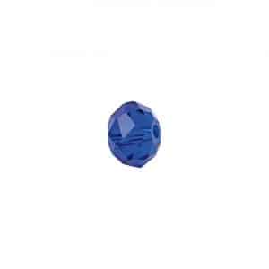 Rico Design Glasschliff-Diskus Perlen 6mm 12 Stück blau