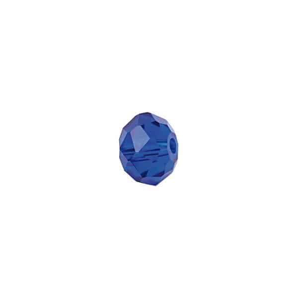 Rico Design Glasschliff-Diskus Perlen 6mm 12 Stück blau