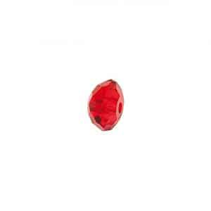 Rico Design Glasschliff-Diskus Perlen 6mm 12 Stück rot
