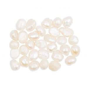 Rico Design Frischwasser-Perlen naturweiß ca. 35 Stück