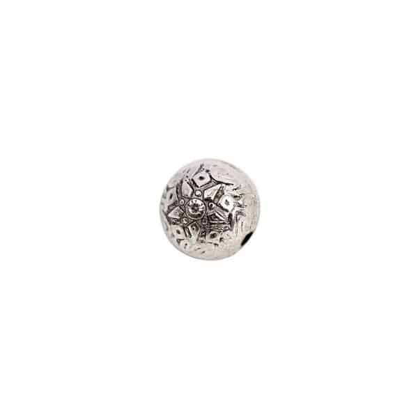 Rico Design Kugel Ornament silber 10mm 25 Stück