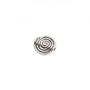 Rico Design 15 Linsen Spiralmuster silber 10mm