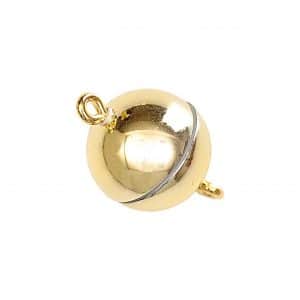 Jewellery Made by Me Magnetverschluß rund gold glänzend 12mm