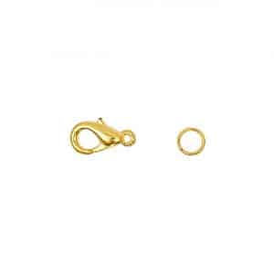 Jewellery Made by Me Karabiner mit 2 Federringen gold 12mm