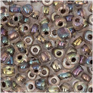 Rico Design Rocailles Perlen 4mm 14g hell-lila regenbogen