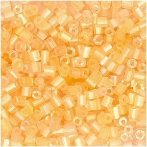 Rico Design Rocailles 2cut Perlen 2mm 14g beige transparent