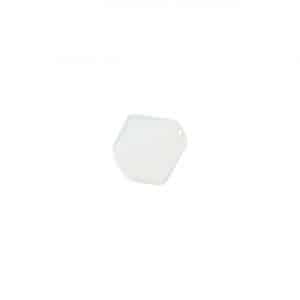 Rico Design Glasschliff-Raute Perlen 4mm 20 Stück weiß milchig