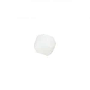 Rico Design Glasschliff-Kandis Perlen 6mm 12 Stück weiß milchig