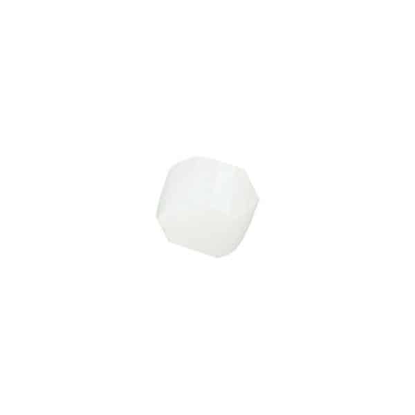 Rico Design Glasschliff-Kandis Perlen 6mm 12 Stück weiß milchig
