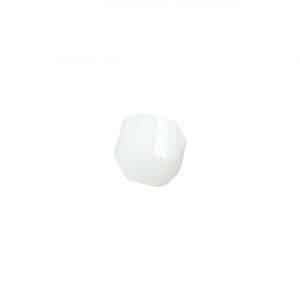 Rico Design Glasschliff-Kandis Perlen 6mm 12 Stück weiß opak