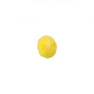Rico Design Glasschliff-Diskus Perlen 6mm 12 Stück gelb opak