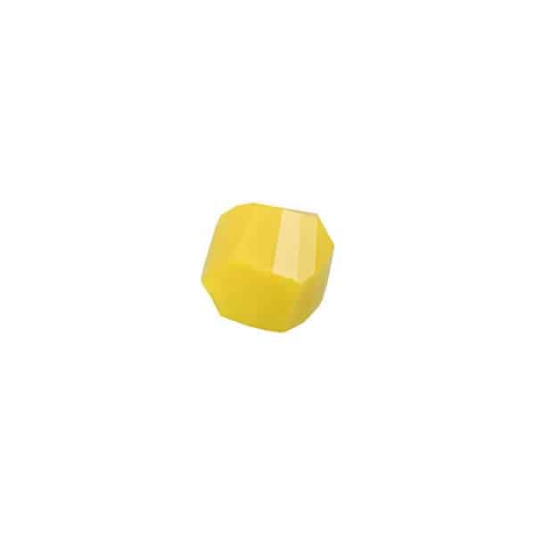 Rico Design Glasschliff-Kandis Perlen 6mm 12 Stück gelb opak