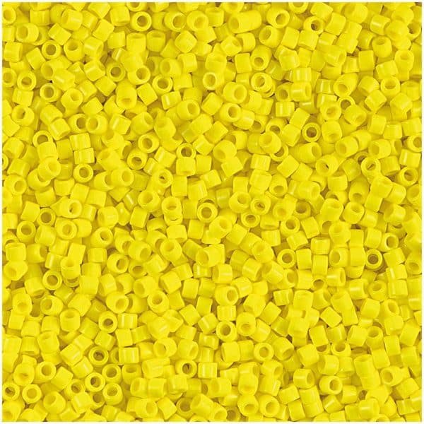Rico Design itoshii tube Perlen 2mm 7g gelb opak