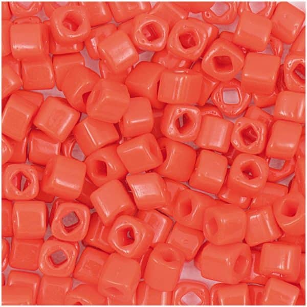 Rico Design itoshii cube Perlen 3x3mm 6g orange opak